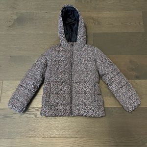 Gap girls prima loft floral winter jacket sz 8/10 NWT